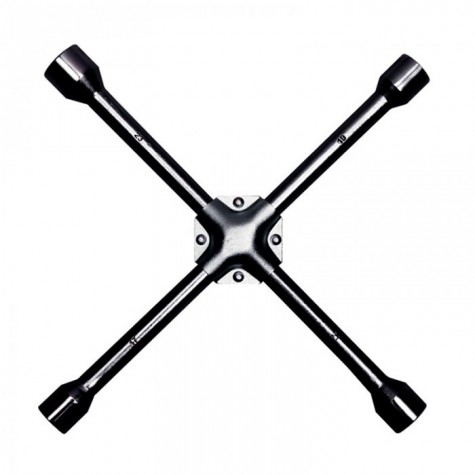 LLAVE DE RUEDA CROSS NEGRO SINFC 4TUBO