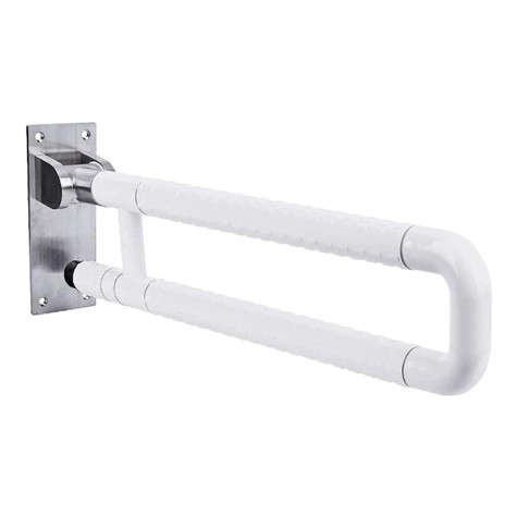 BARRA DE APOYO PLEGABLE 60CM UU BLANCO