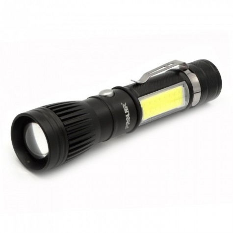 LINTERNA ALUM. 3W T6 2LED.1BAT.LIT. USB