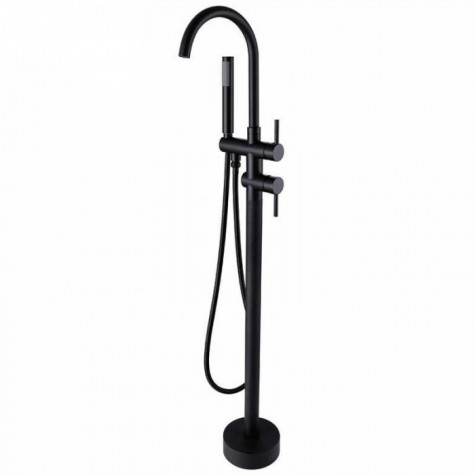 GRIFO MONOCOMANDO ALTO PARA BAÑERA NEGRO