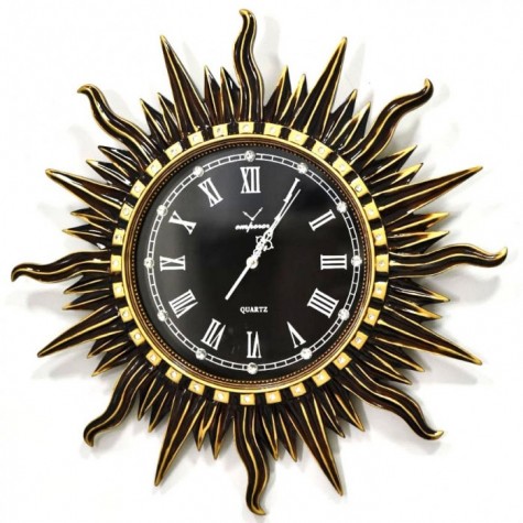 RELOJ DE PARED SOL DORADO 