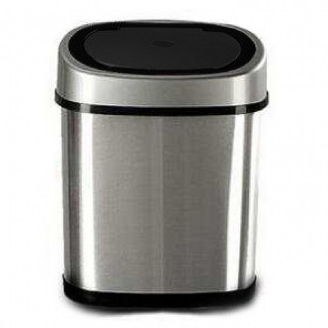 BASURERO INOX CON SENSOR 12L PLATA JZD-12P