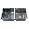 Thumbnail PILETA COCINA DOBLE INOX 304 - 80X450